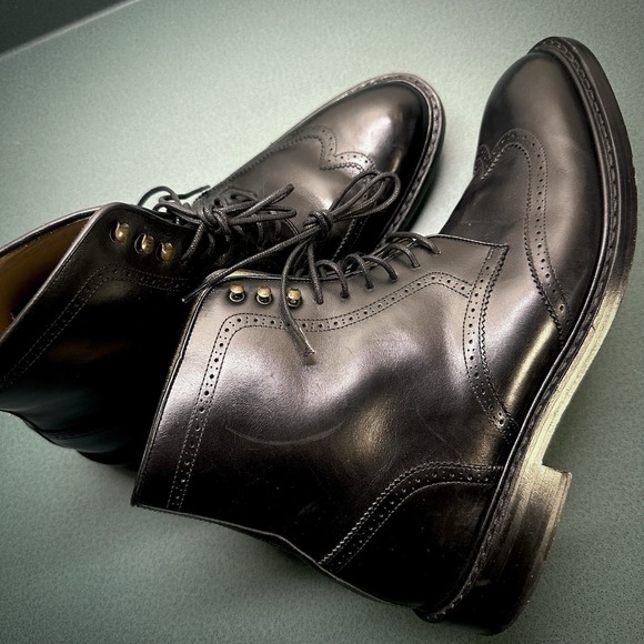 JACK ERWIN Original Goodyear Welted Boots Black Handmade In Spain Men's 10.5 - Picture 7 of 16